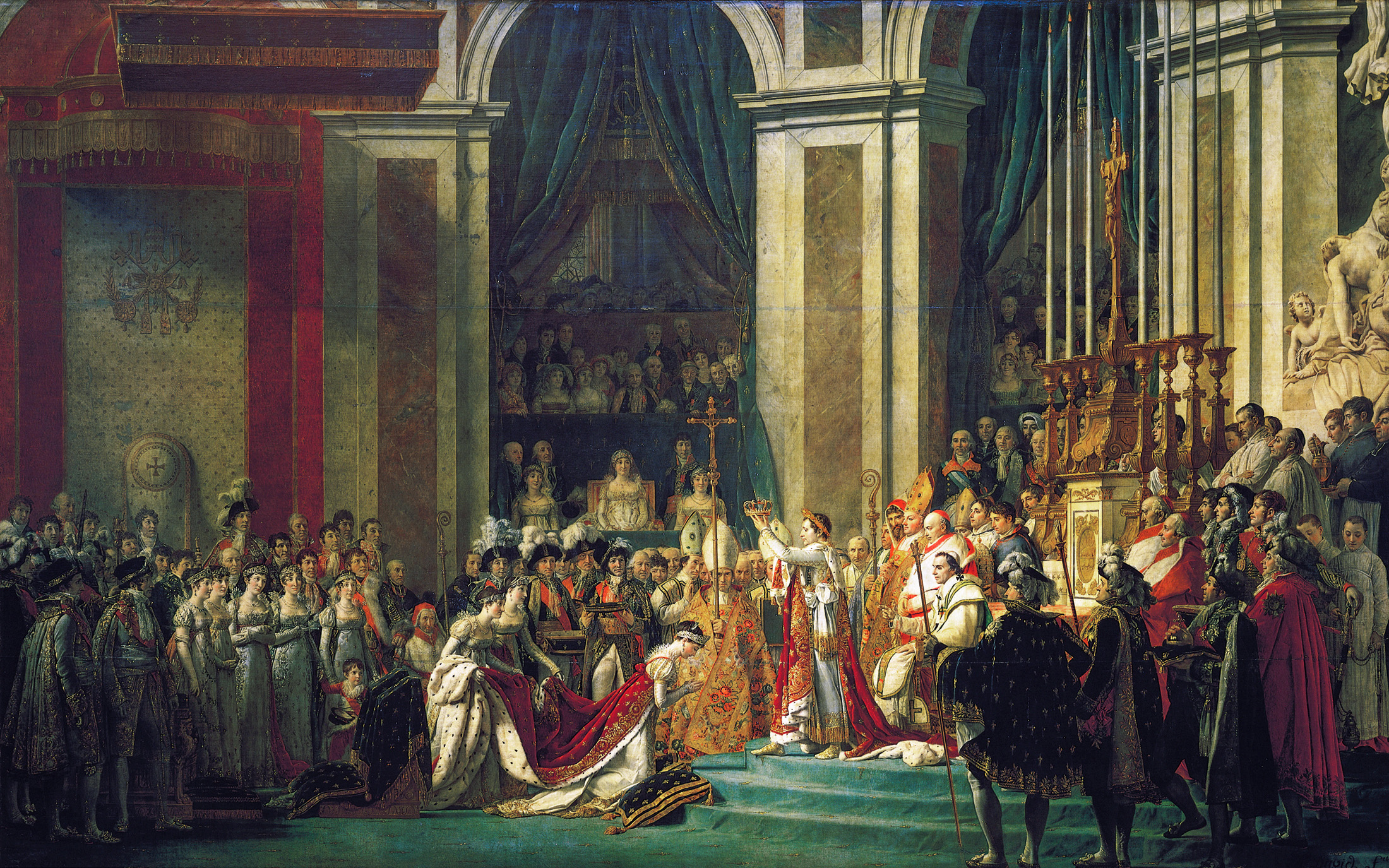 ダビッド ナポレオン一世の戴冠式と皇紀ジョゼフィーヌの戴冠 ルーブル美術館 Pure Smile 感動のひととき